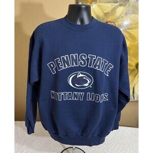 Vintage Hanes Penn State Nittany Lions Graphic Blue Sweatshirt Men’s Size L